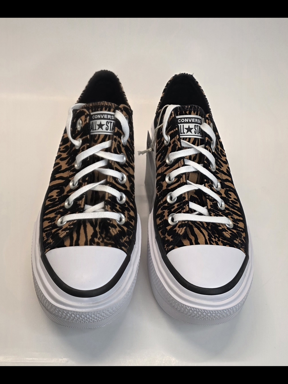 Converse Double Stack Platform Leopard Print Chuck Taylor All Star Women 10.5 - Picture 7 of 10